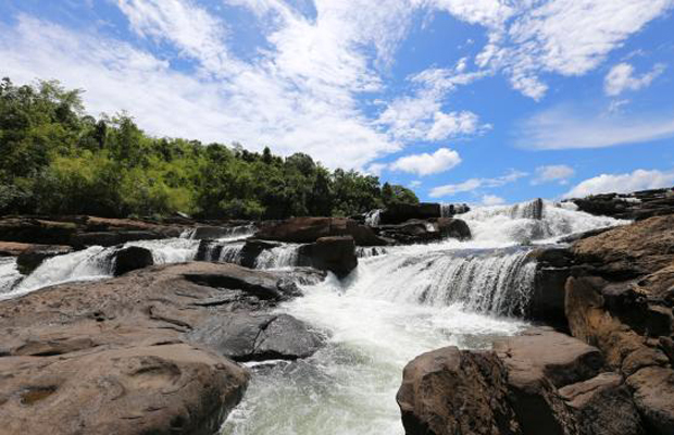 High waterfall in Koh Kong province